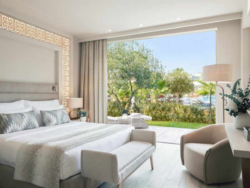 One bedroom suite private garden pool view